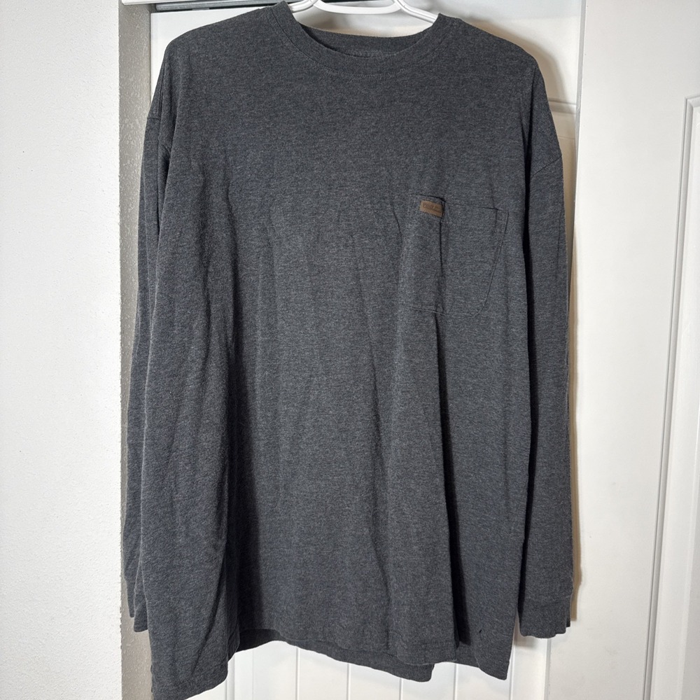 Pendleton Shirt Mens XL Gray Long Sleeve Pocket Crewneck Jersey Heavyweight Tee
